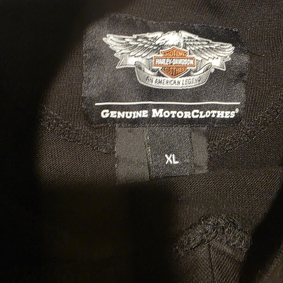 Harley-Davidson Men's Black and Orange Long Sleeve Tee - Picture 4 of 4